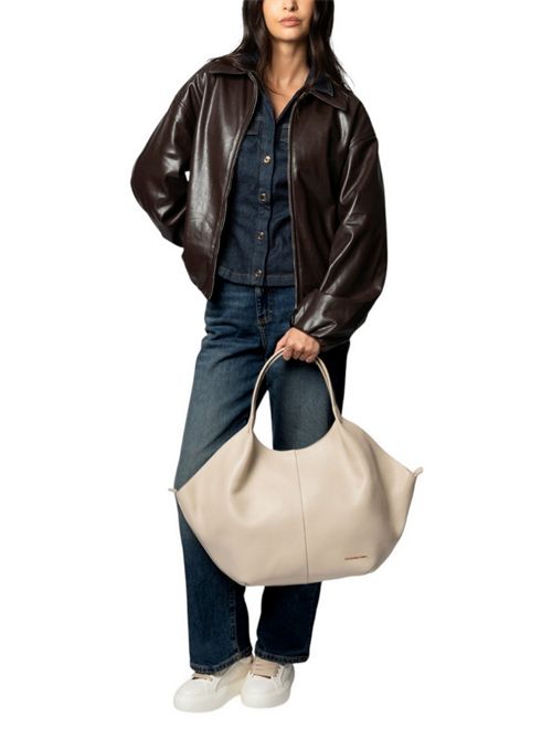 Borsa donna Rachel Large in pelle bottalata avorio scuro Alexander Smith | ABBCRCWL-B151AVORIO